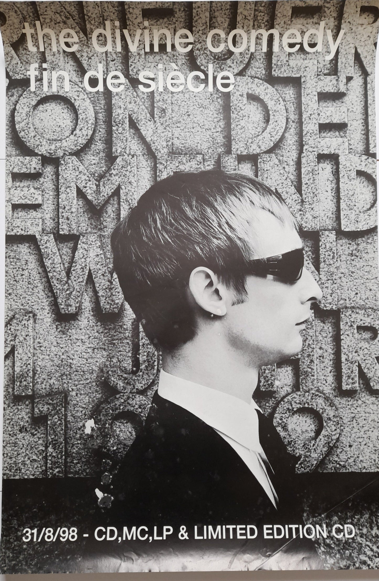 The Divine Comedy fin de siecle album Promotional Poster - Music Poster Shop