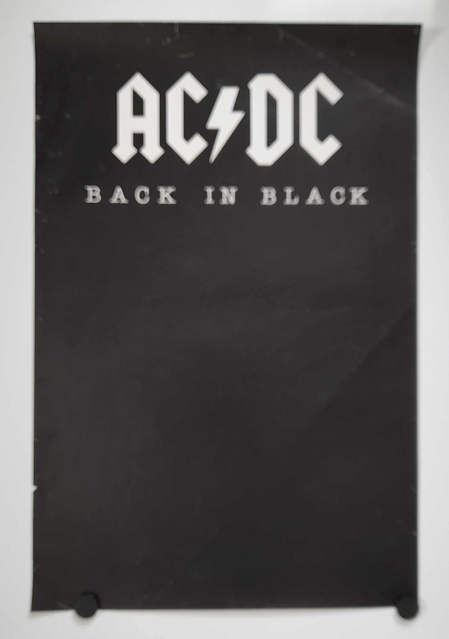 AC/DC Back In Black Poster 1980 - Music Poster Shop