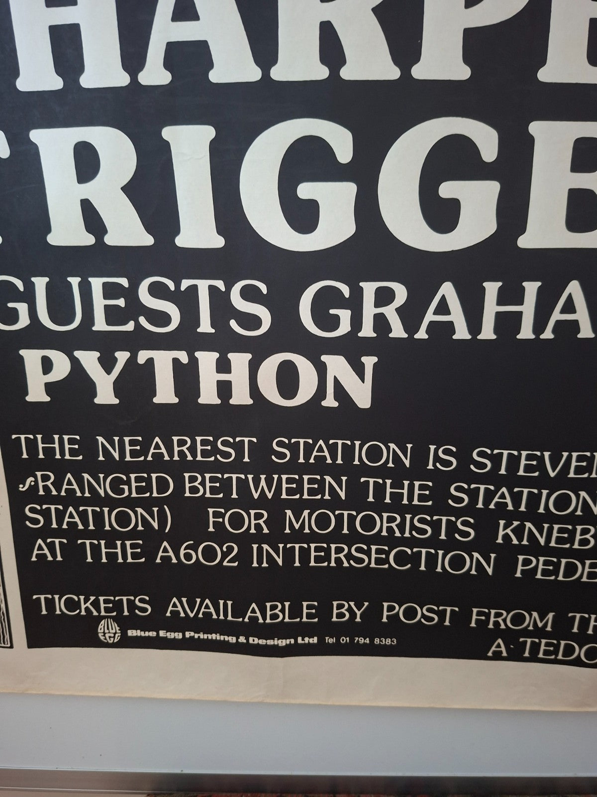 Pink Floyd Rare Original Large 1st Print July 1975 Knebworth Park Poster