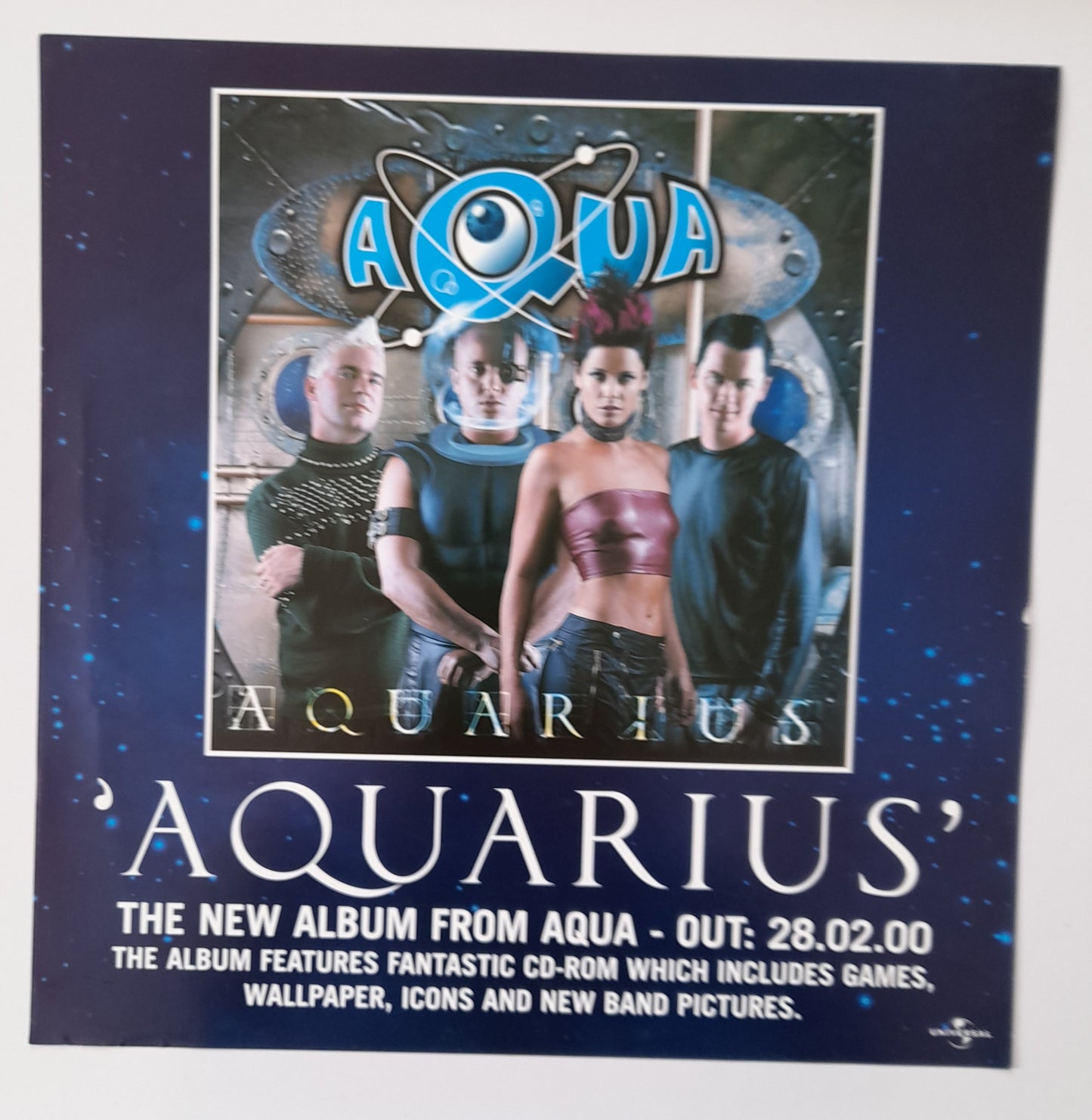 Aqua - Aquarius - Window Promo Mini Poster - Music Poster Shop