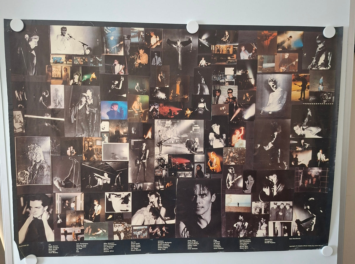 Collage of multiple small images on a larger poster.