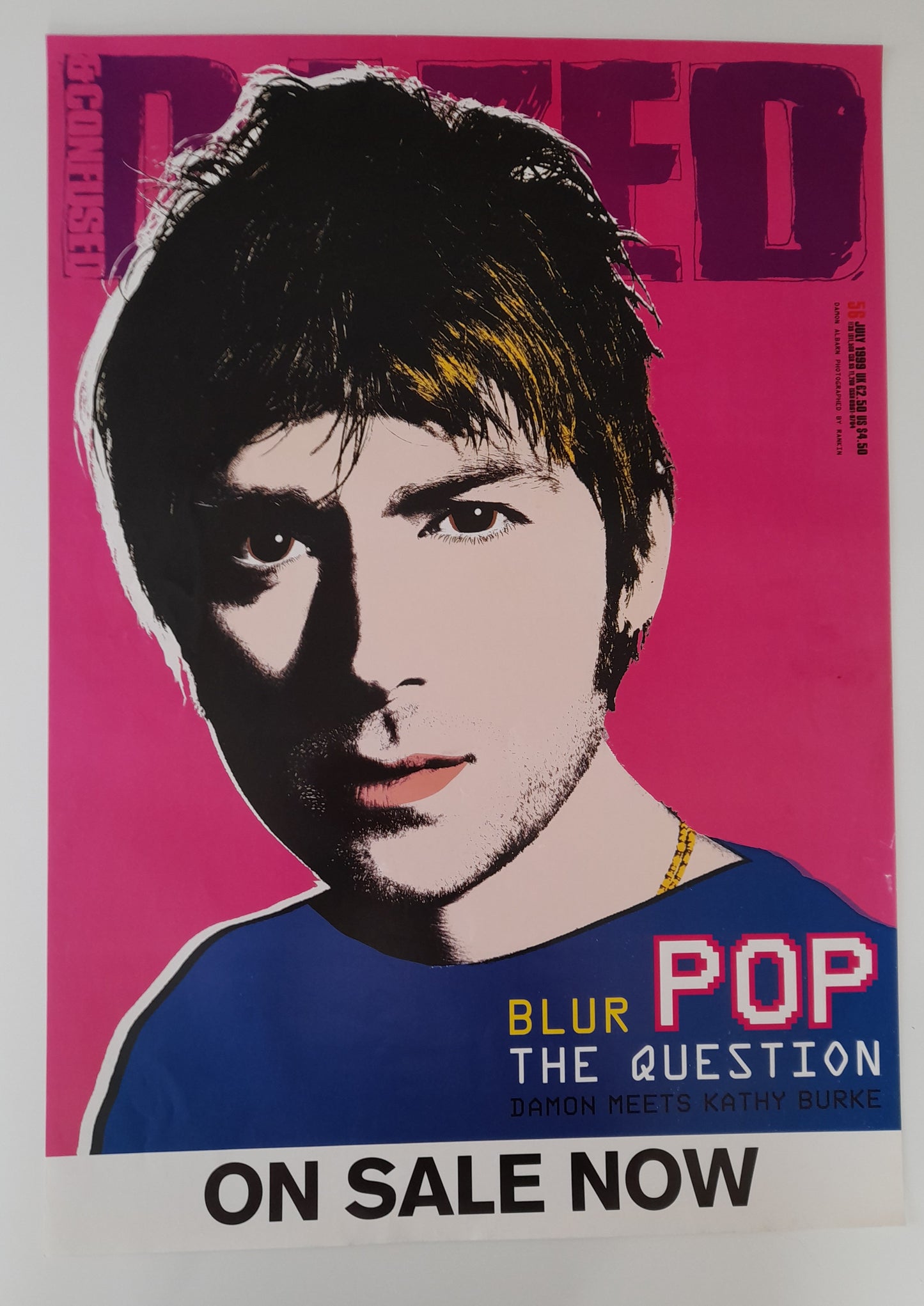 Blur Dazed and Confused Poster Damon Albarn - Music Poster Shop