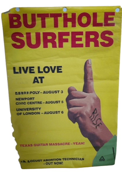 Butthole Surfers - UK Gigs Tour Poster 1987 - Music Poster Shop
