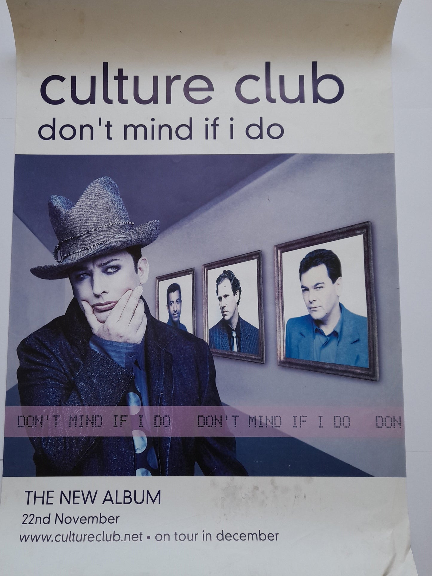 Culture Club don't mind if I do Promotional Poster - Music Poster Shop