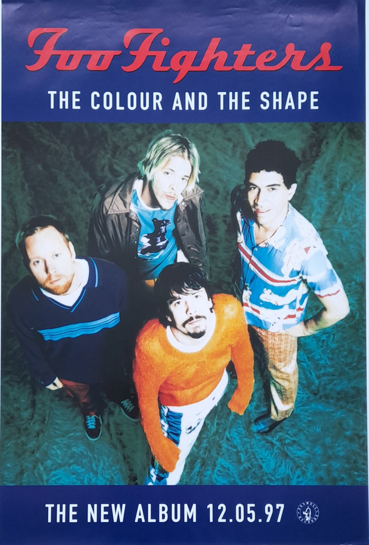 Foo Fighters The Colour and the Shape 1997 Promotional Poster - Music Poster Shop