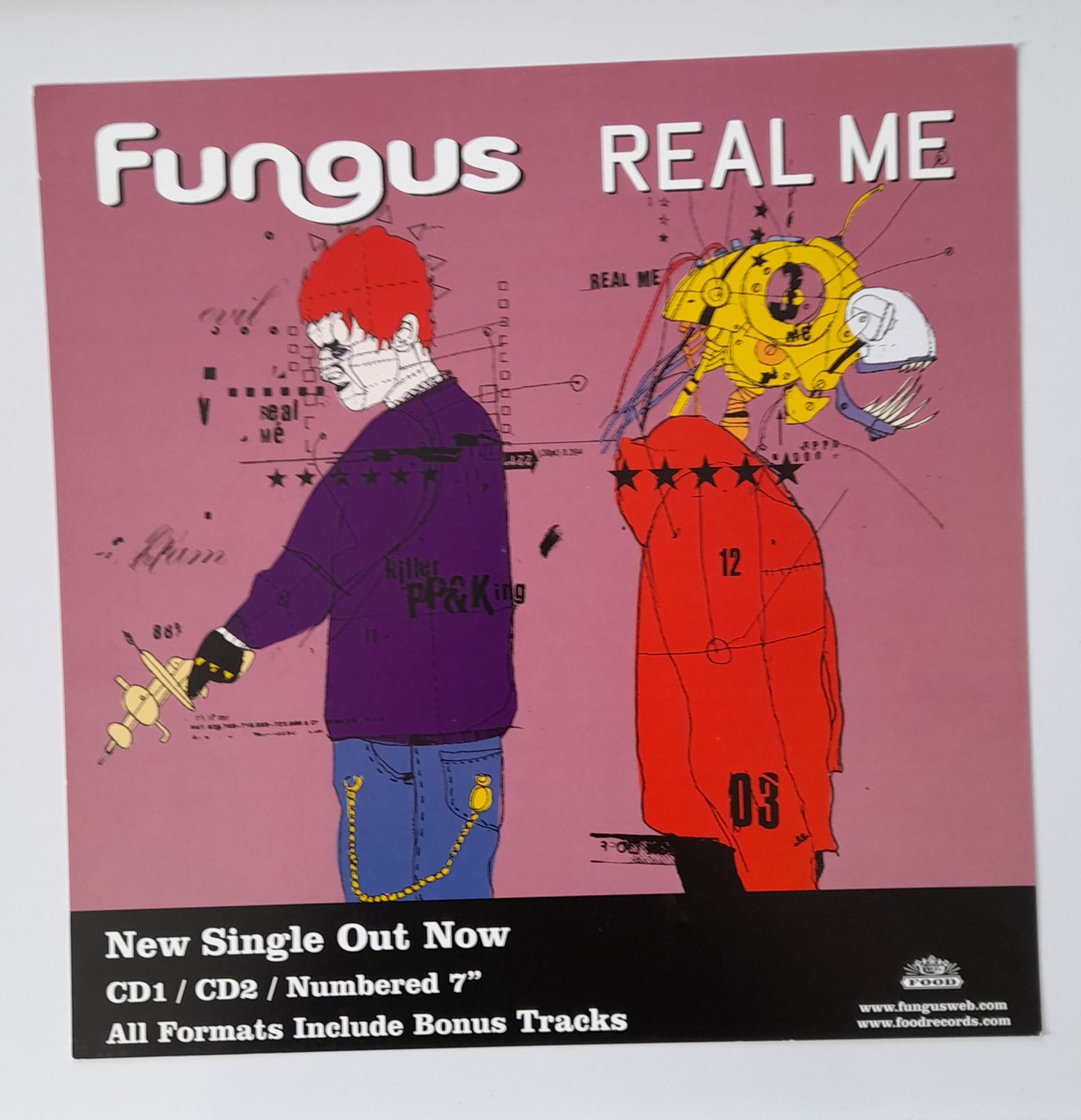 Fungus - Real Me - Window Promo Card - Music Poster Shop