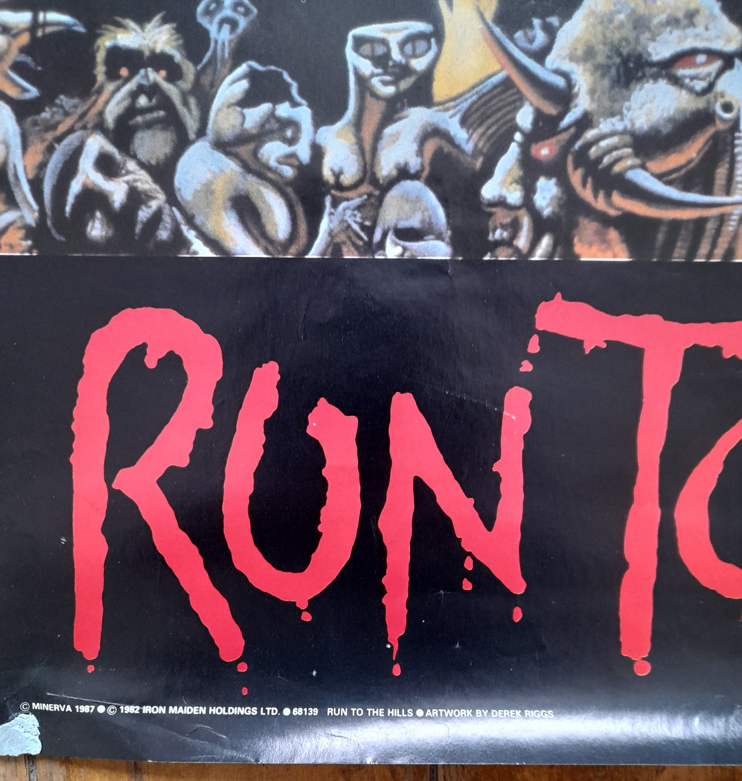 Iron Maiden Run To The Hills Promotional Poster - Music Poster Shop