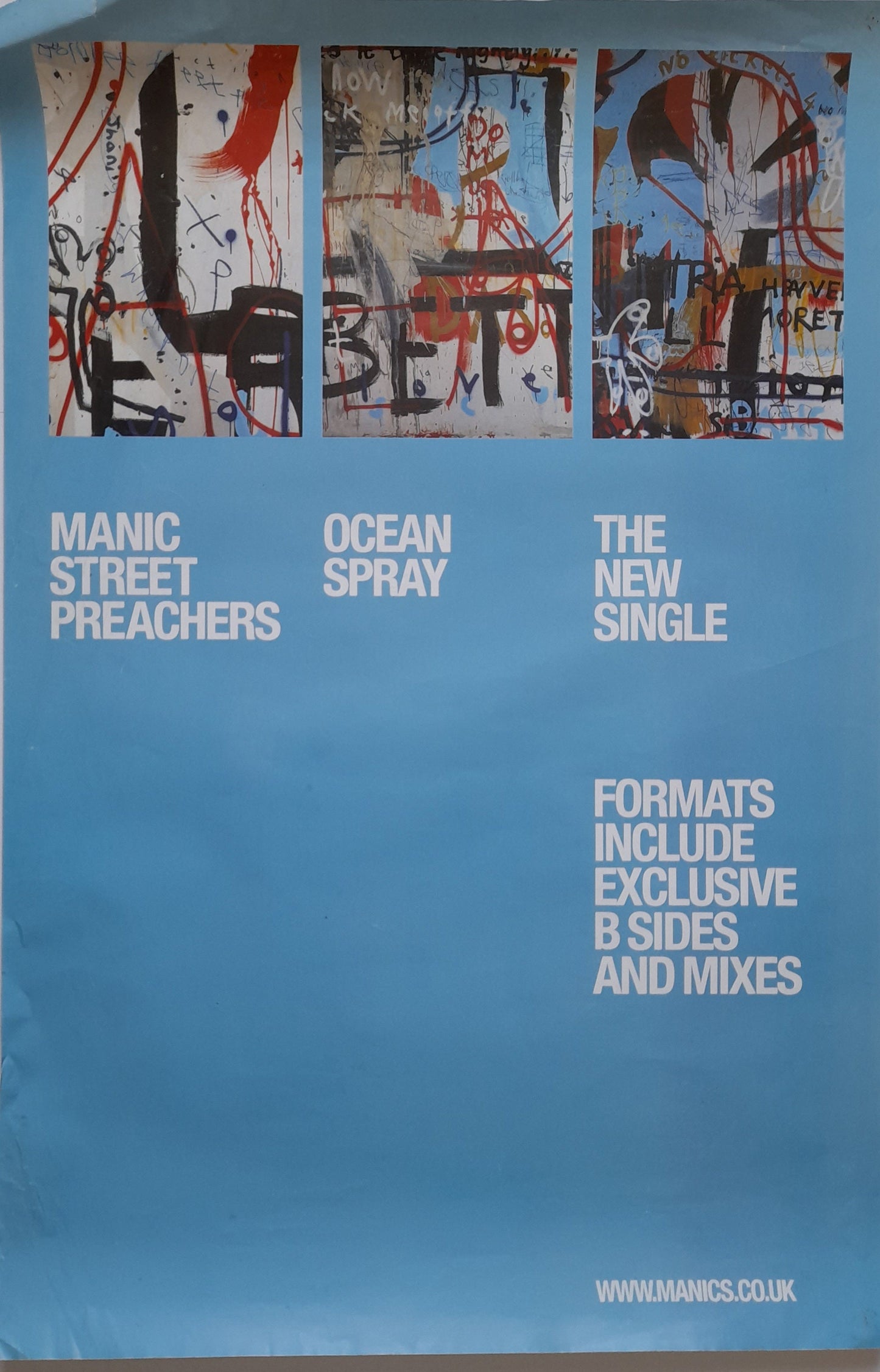 Manic Street Preachers - Poster - Ocean Spray single - Music Poster Shop