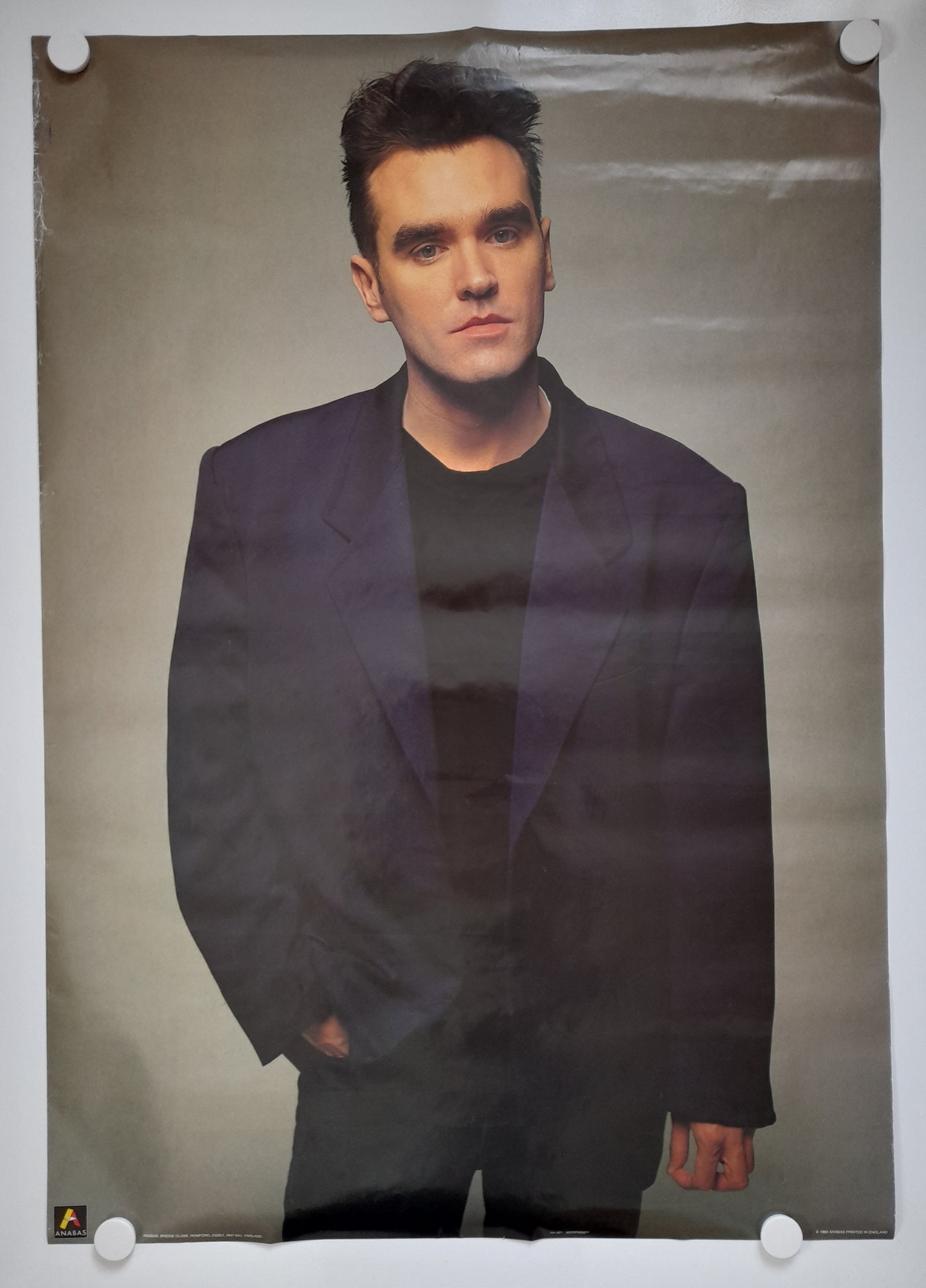 Morrissey in Blue Suit rare 1990 Poster