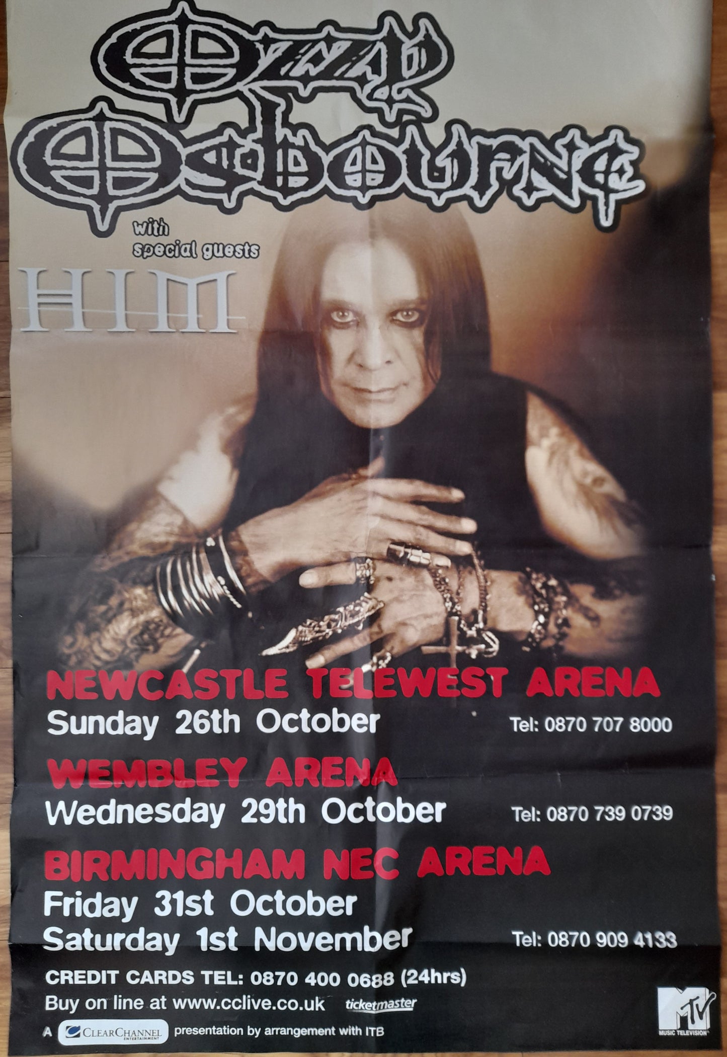 Ozzy Osbourne - Concert Tour Promo Poster 2003 - Music Poster Shop