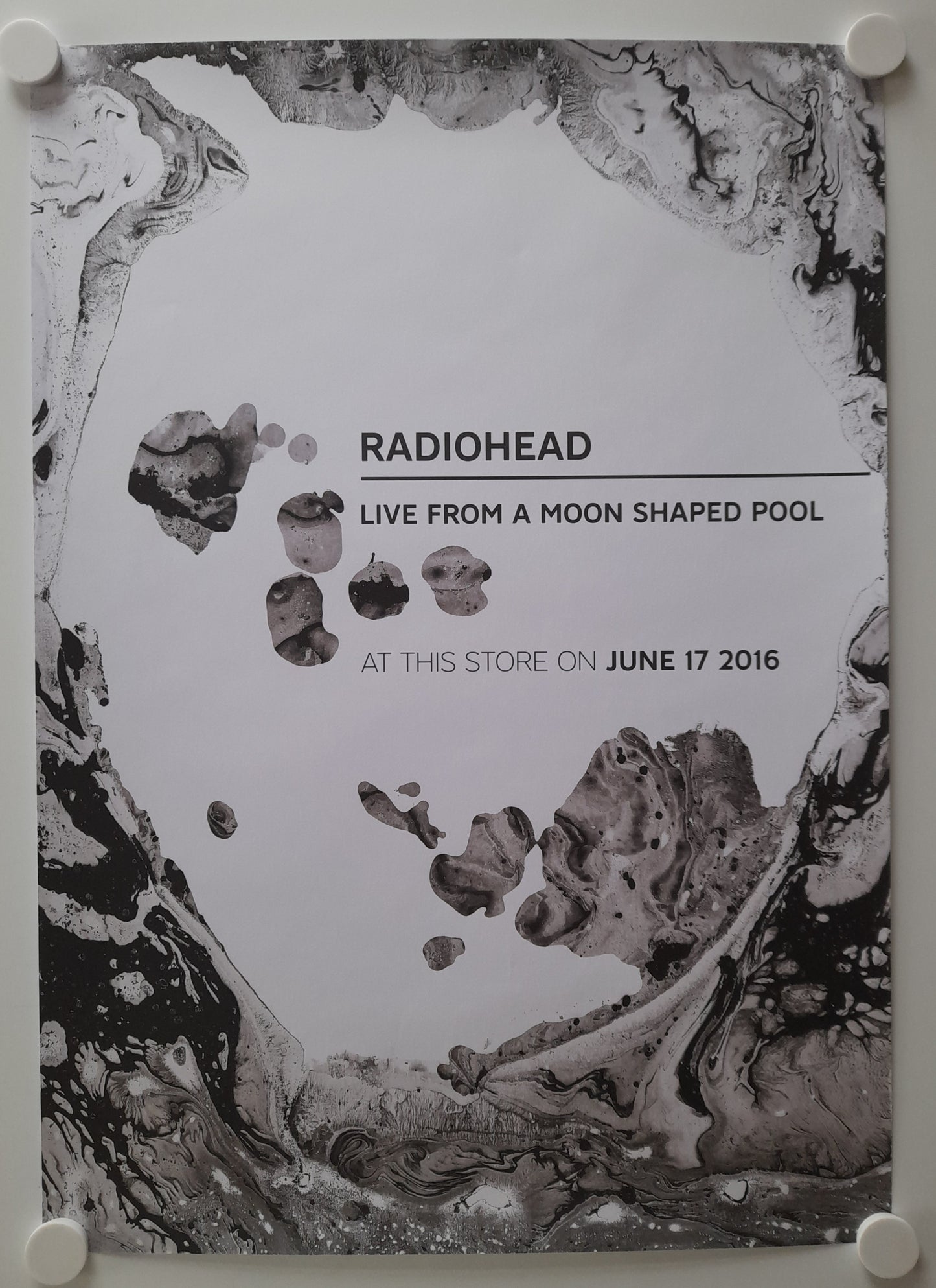 Radiohead - Live From A Moon Shaped Pool - Promo Poster - Music Poster Shop