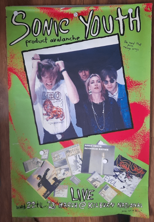 Sonic Youth 1989 Concert Poster - Music Poster Shop
