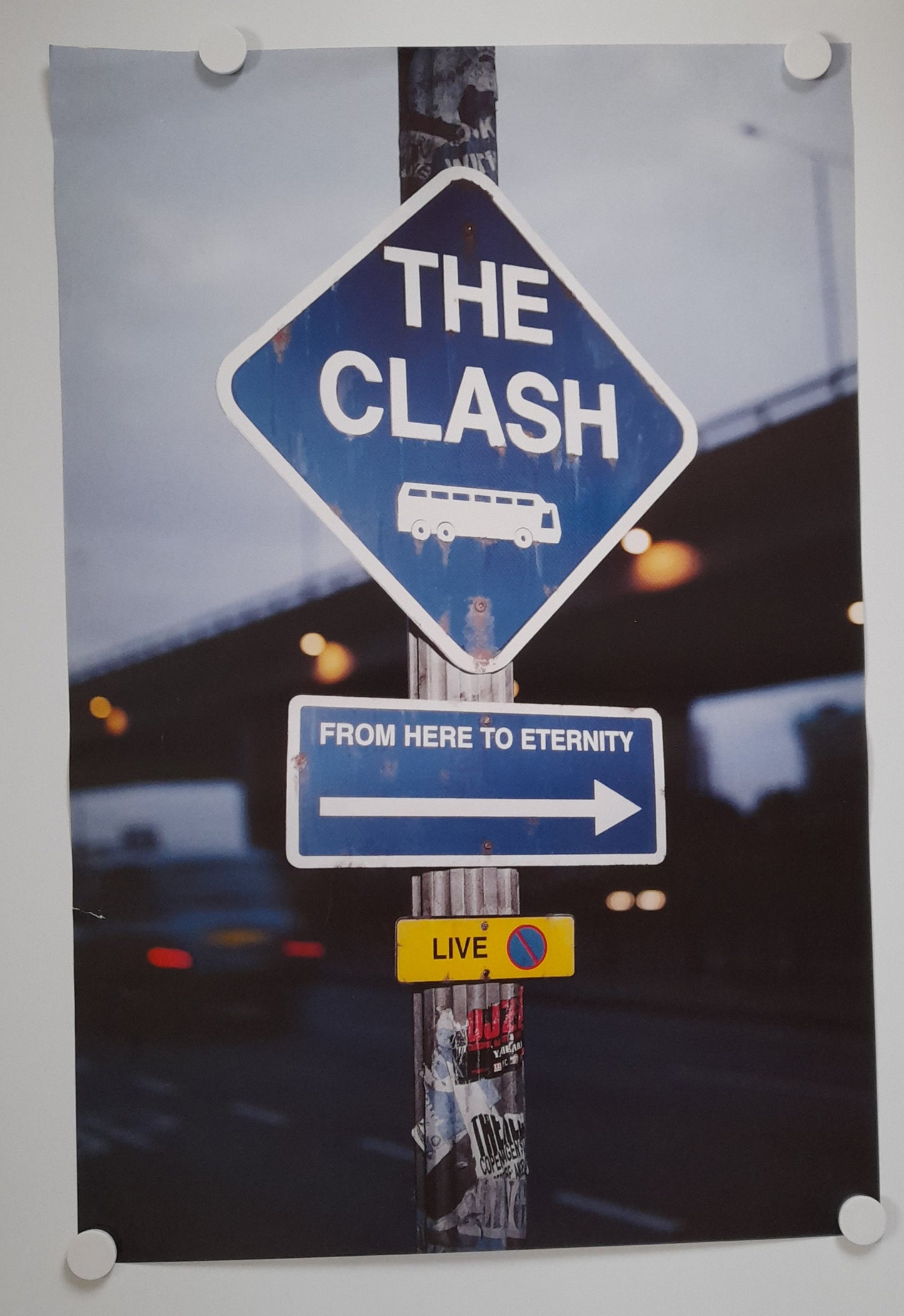 The Clash From Here To Eternity Live Promo Poster 1999 - Music Poster Shop