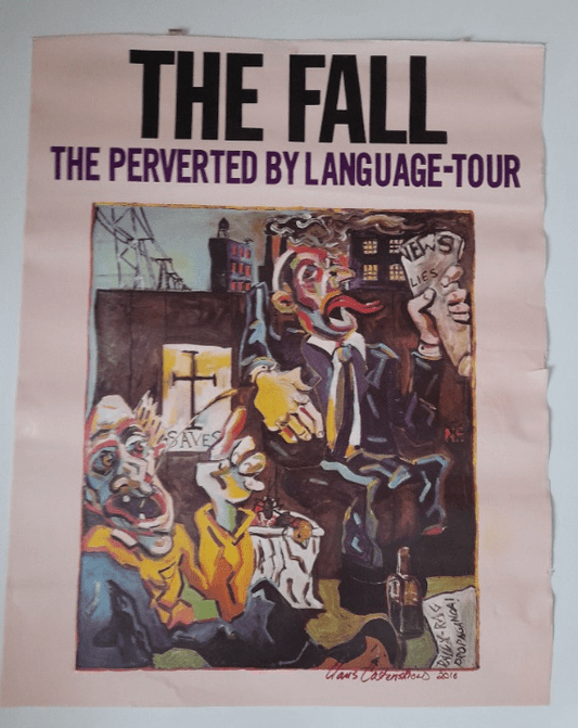The Fall Perverted by Language Tour 1983 Poster - Music Poster Shop