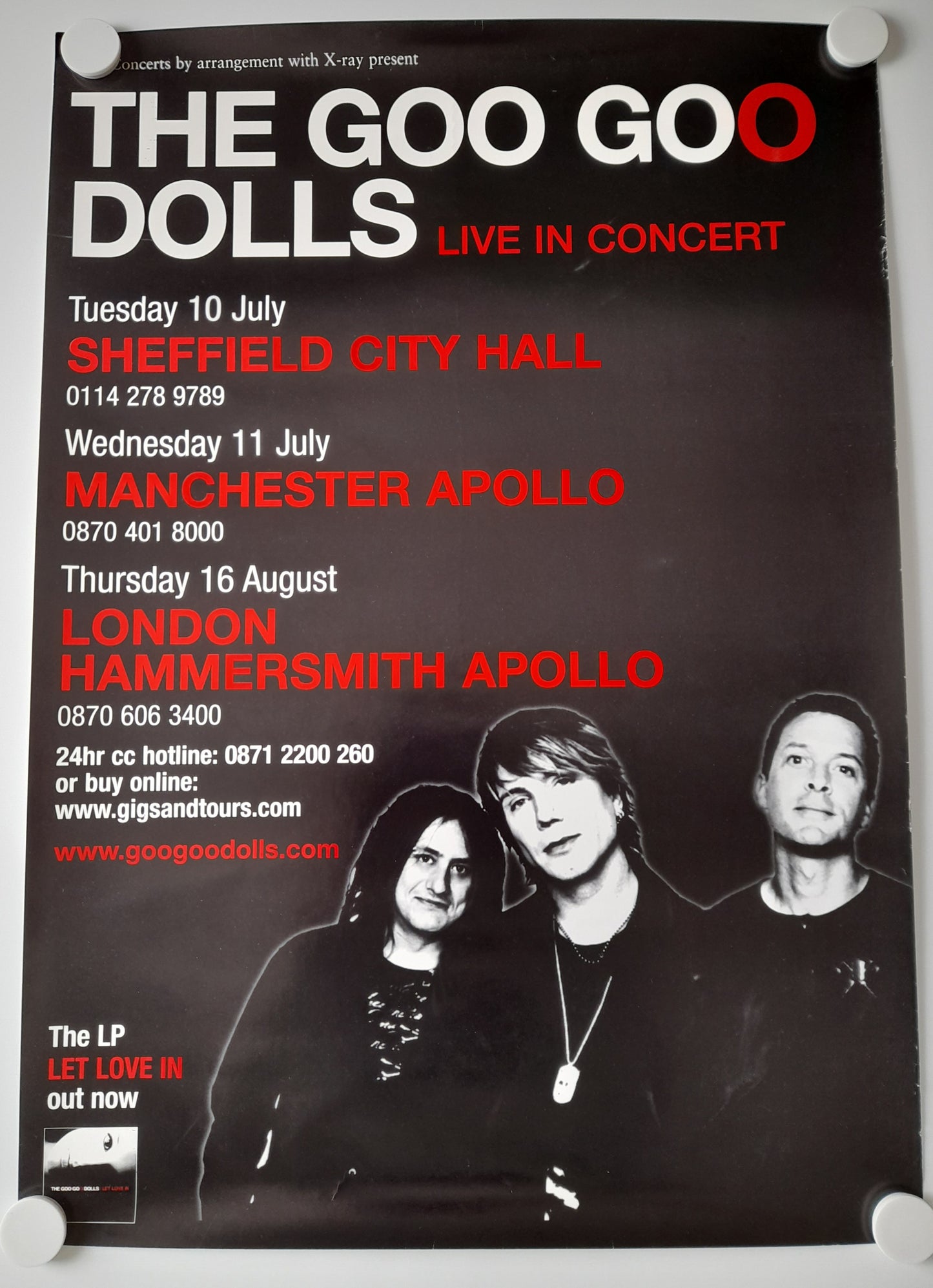 The Goo Goo Dolls - Let Love In Tour 2006 Poster