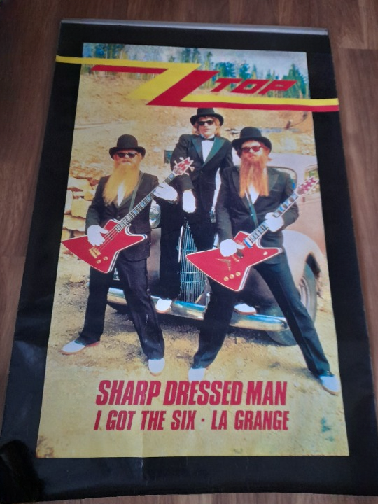 ZZ Top Rare Sharp Dressed Man Poster