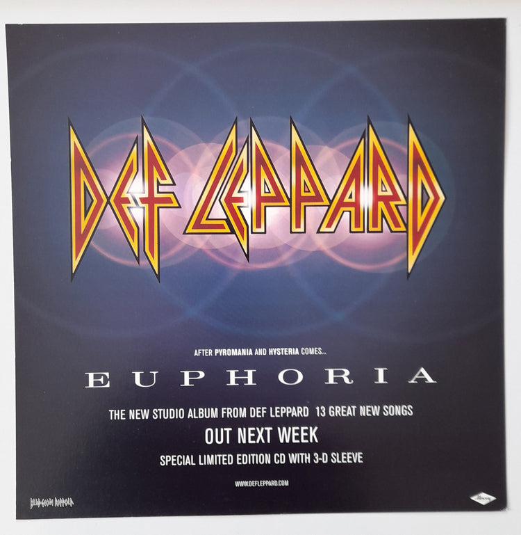Def Leppard 12" Square Card Poster