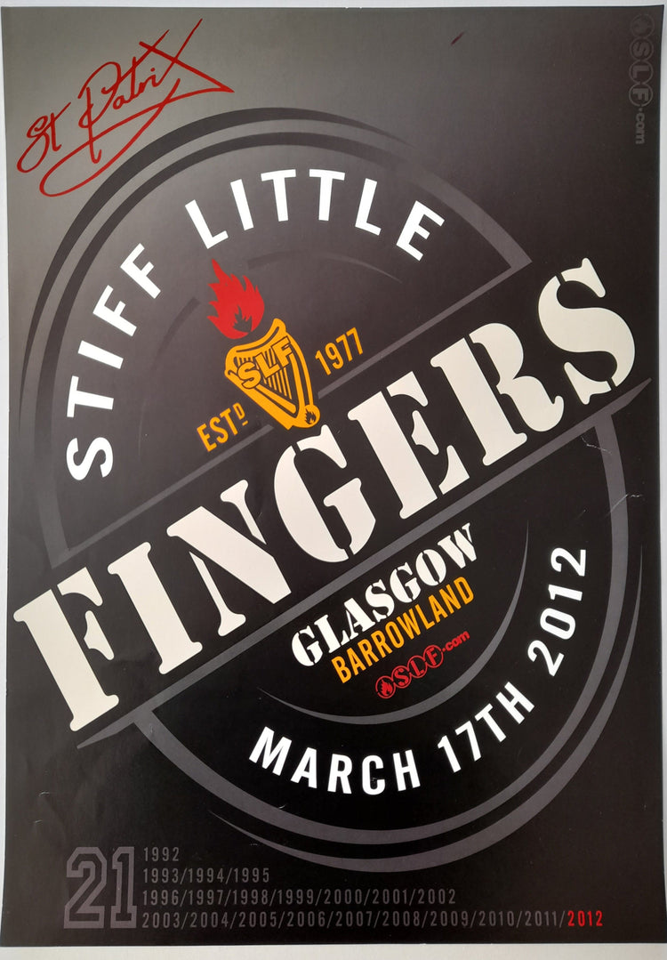 Stiff Little Fingers Gig Promo Poster