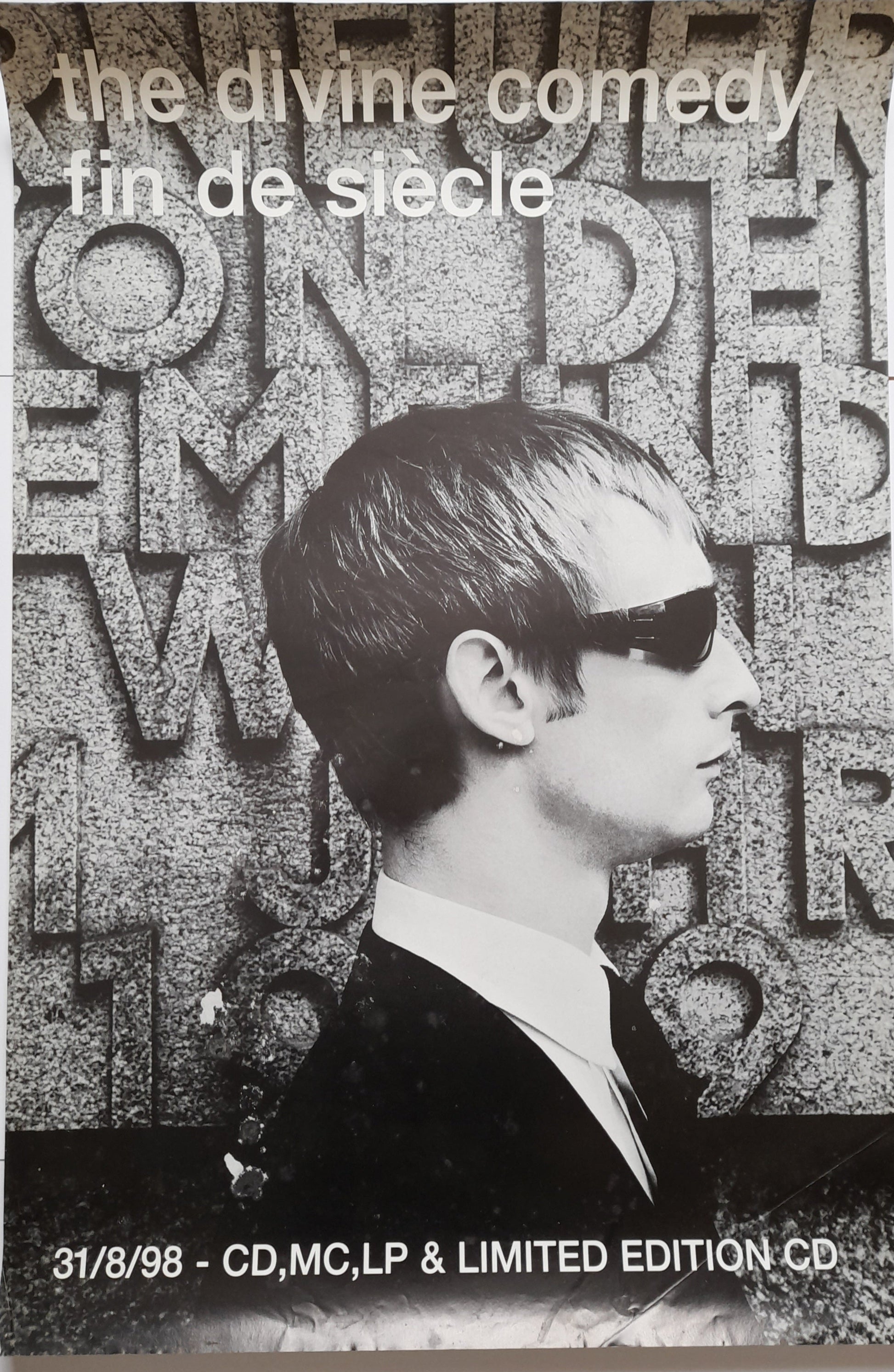 The Divine Comedy fin de siecle album Promotional Poster - RewindPressPlay