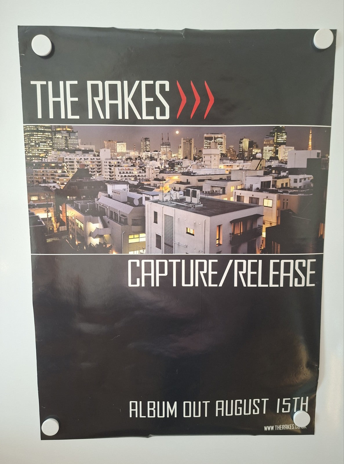 The Rakes -Original Capture/Release Promo Poster 2005 / 50cms x 70cms