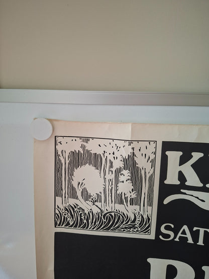 Pink Floyd Rare Original Large 1st Print July 1975 Knebworth Park Poster