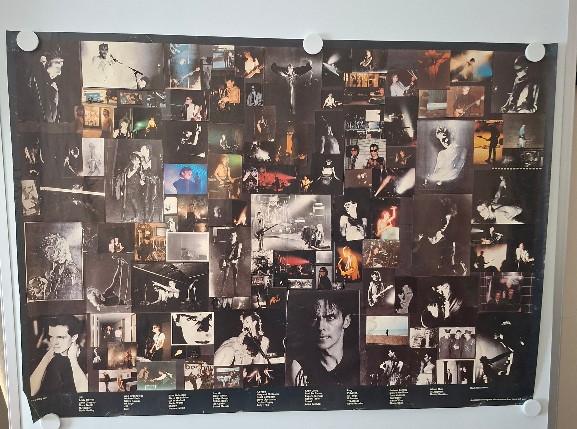 Collage of multiple small images on a larger poster.
