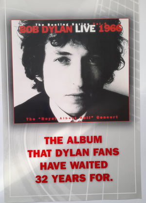 Bob Dylan Ex-Shop Promotional Poster 1966 Album 1998