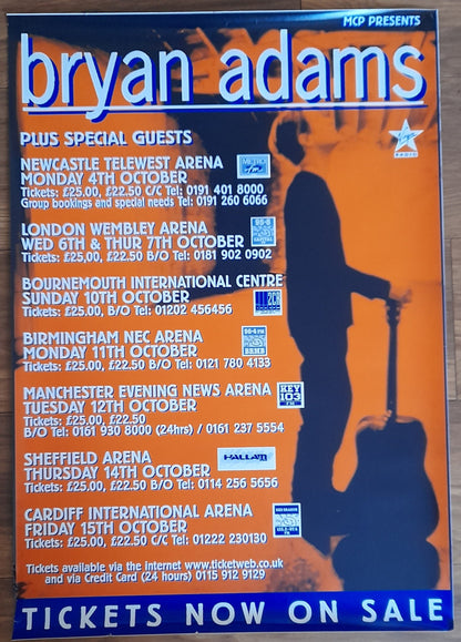 Bryan Adams - The Best of Me UK Tour Poster