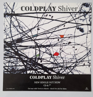 Coldplay - Shiver -  Window Promo Card