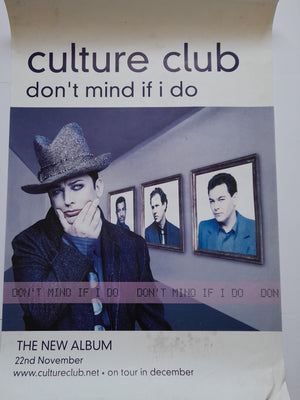 Culture Club Don't Mind If I Do 1999 UK Promo Poster