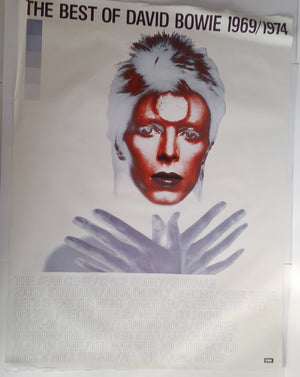 David Bowie The Best of 1969/1974 Ex-Shop Promo Poster