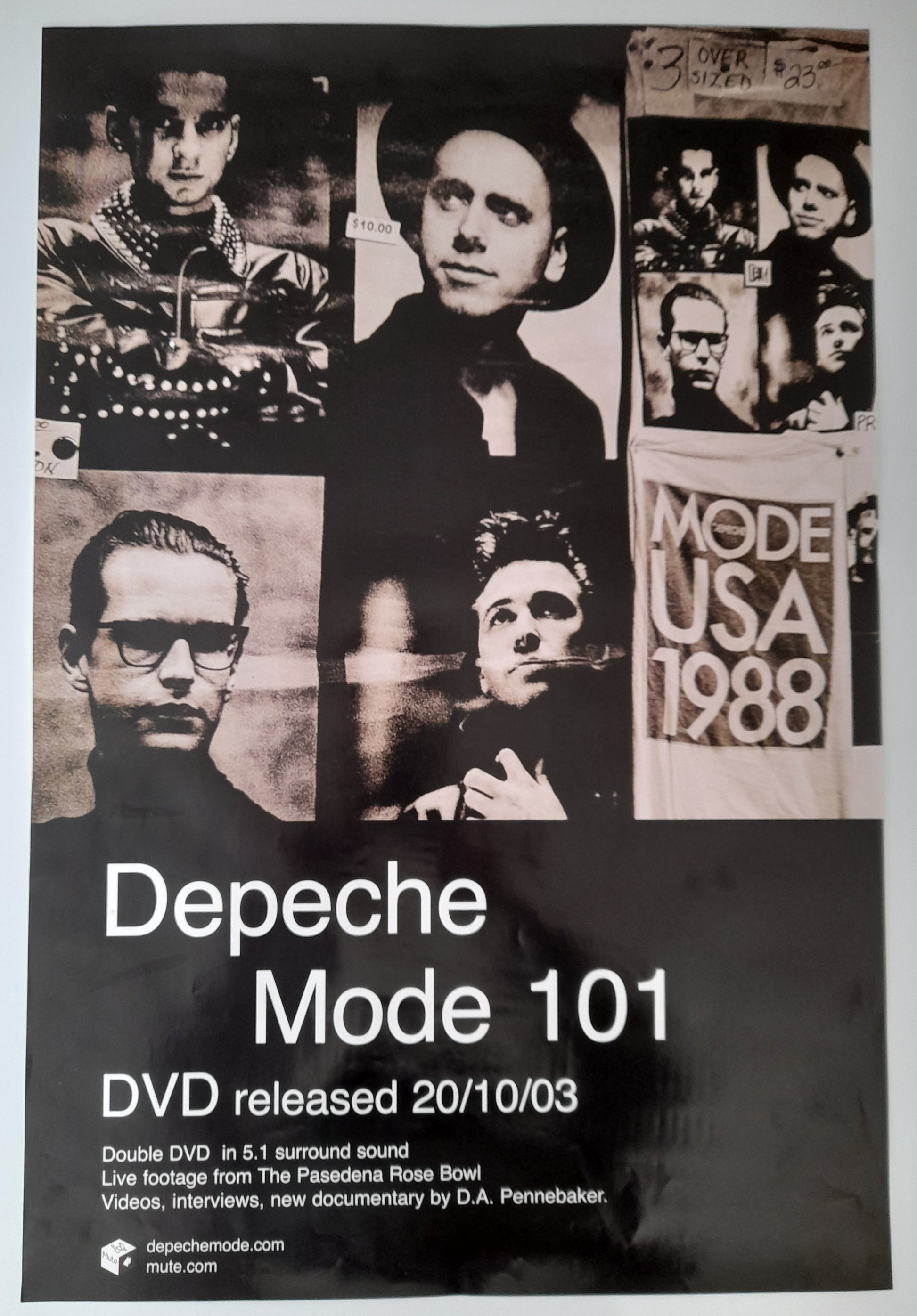 Depeche Mode 101 Original Promo Poster DVD Release 2003 Depeche Mode 101 Original Promo Poster DVD Release 2003