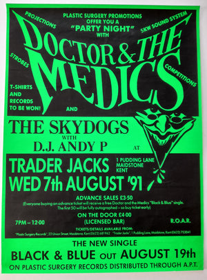 Doctor & The Medics Trader Jack's Kent August 1991 Promo Gig Poster
