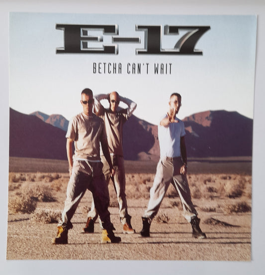 E-17 -Betcha Can't Wait - Window Promo Card