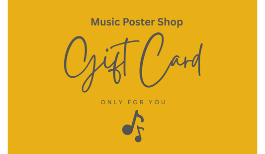 Music Poster Shop Gift Card - Music Poster Shop