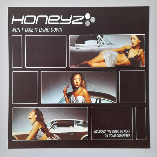 Honeyz - won't take it lying down - Window Promo Card