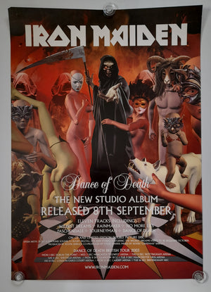 Iron Maiden Dance of Death Promo Poster 2003 UK Tour