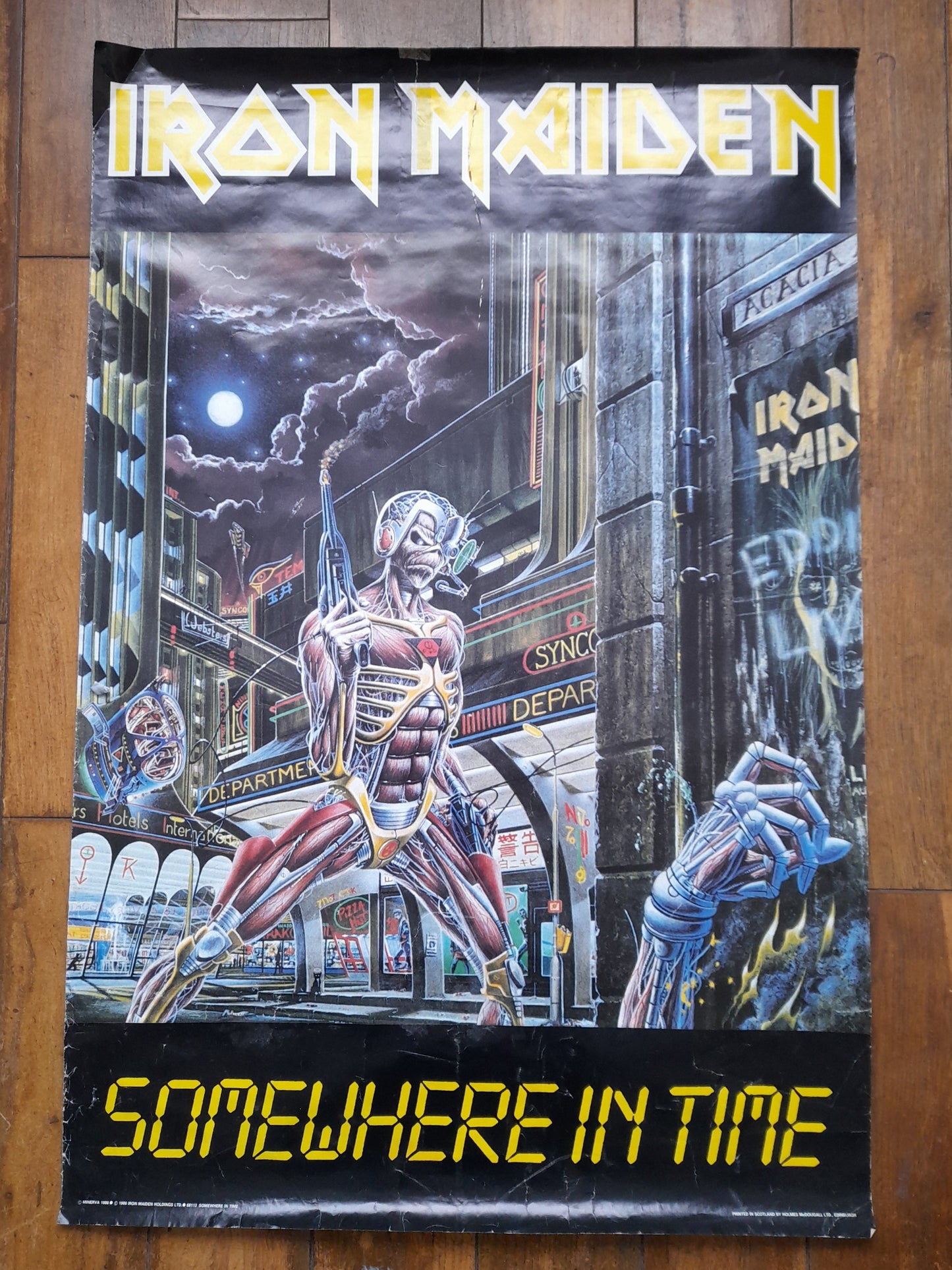 Iron Maiden Somewhere in Time Promotional Poster