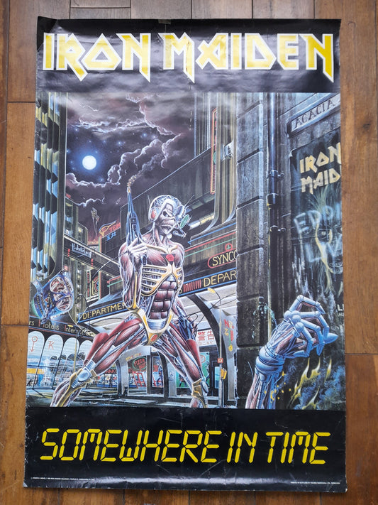 Iron Maiden Somewhere in Time Promotional Poster
