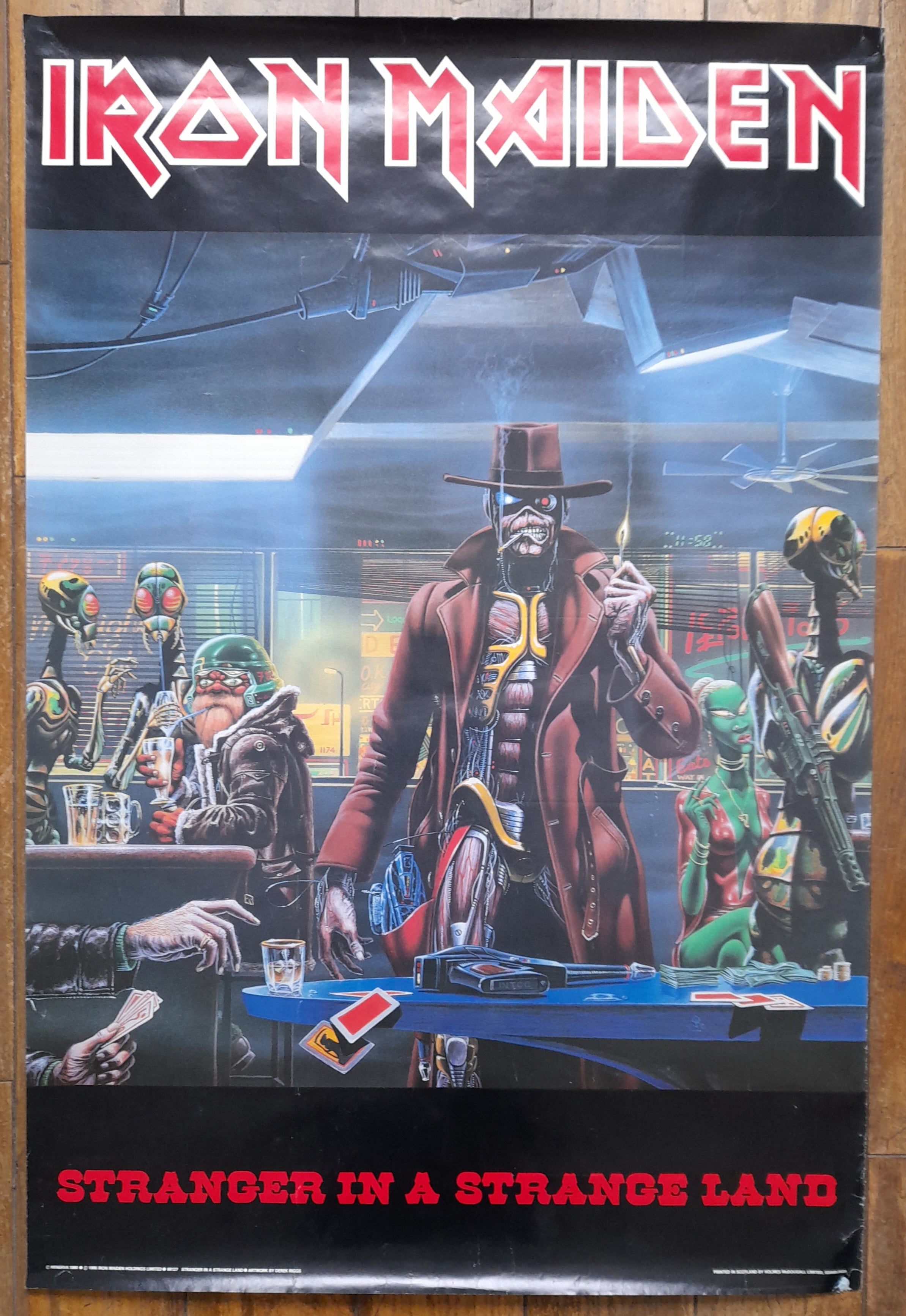 Iron Maiden Stranger In A Strange Land Promotional Poster - Music ...