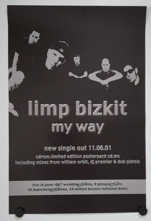 Limp Bizkit My Way 2001 Promotional Poster - Near Mint