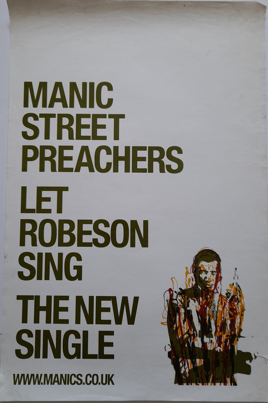 Manic Street Preachers Poster Let Robeson Sing 