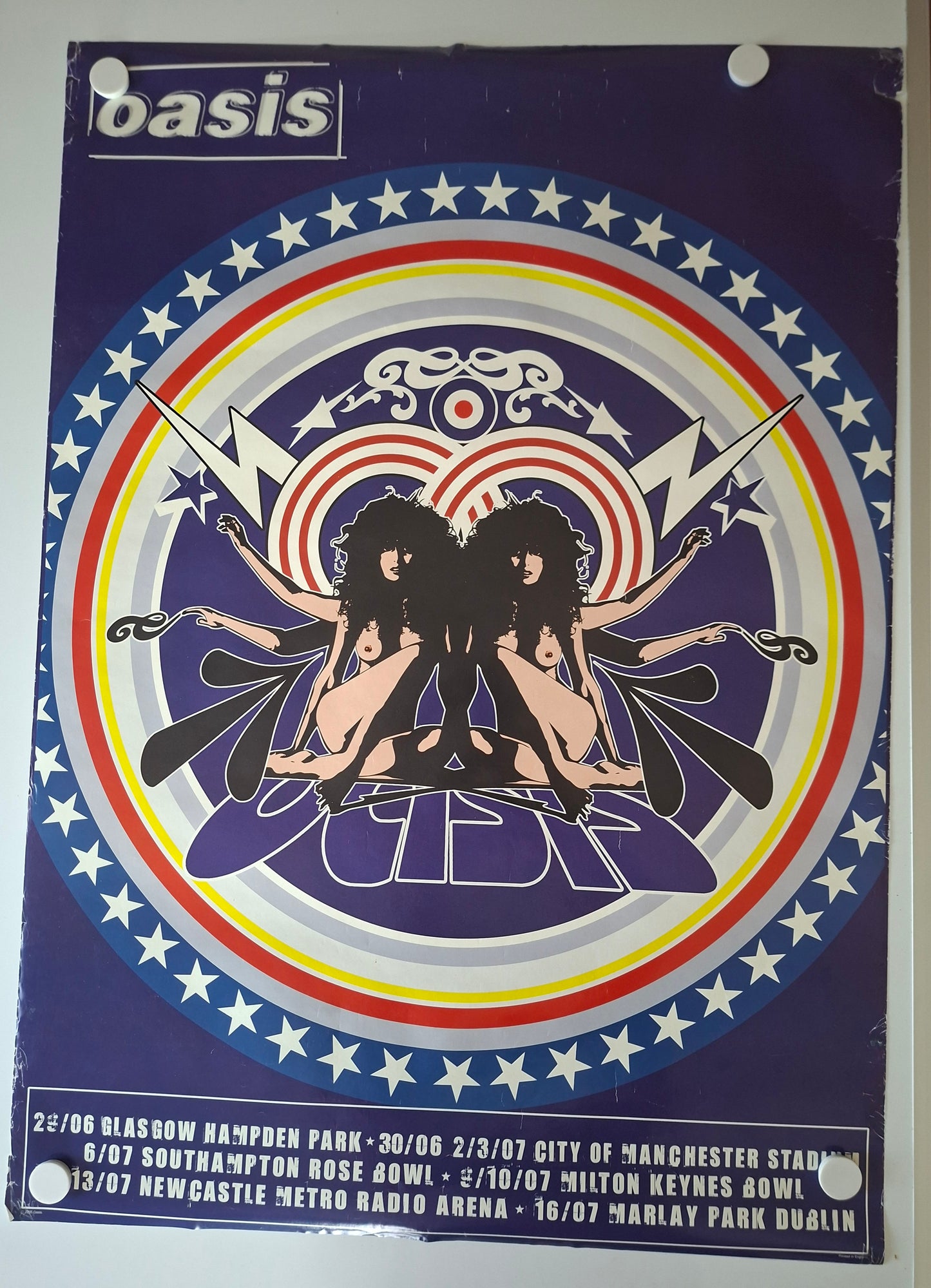 Oasis Don't Believe The Truth UK/Ireland Tour Poster 2005