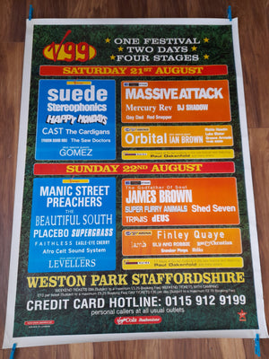 Manic Street Preachers, James Brown - V99 Festival Poster